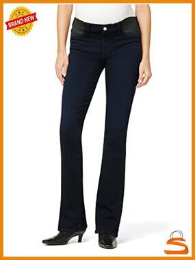 Bootcut Maternity Jeans Mid Rise Stretch Denim 5-Pocket